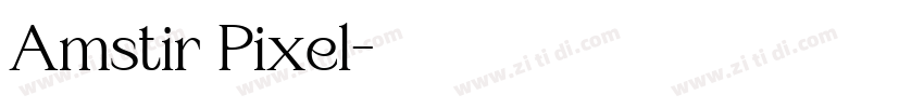 Amstir Pixel字体转换